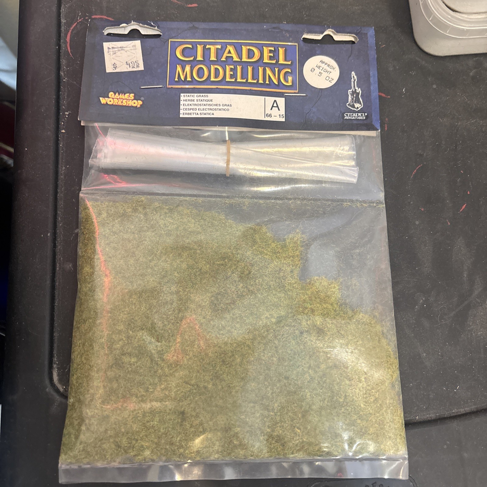 GW Citadel Modelling Terrain Static Grass Green MINT Games Workshop 2001 Ed