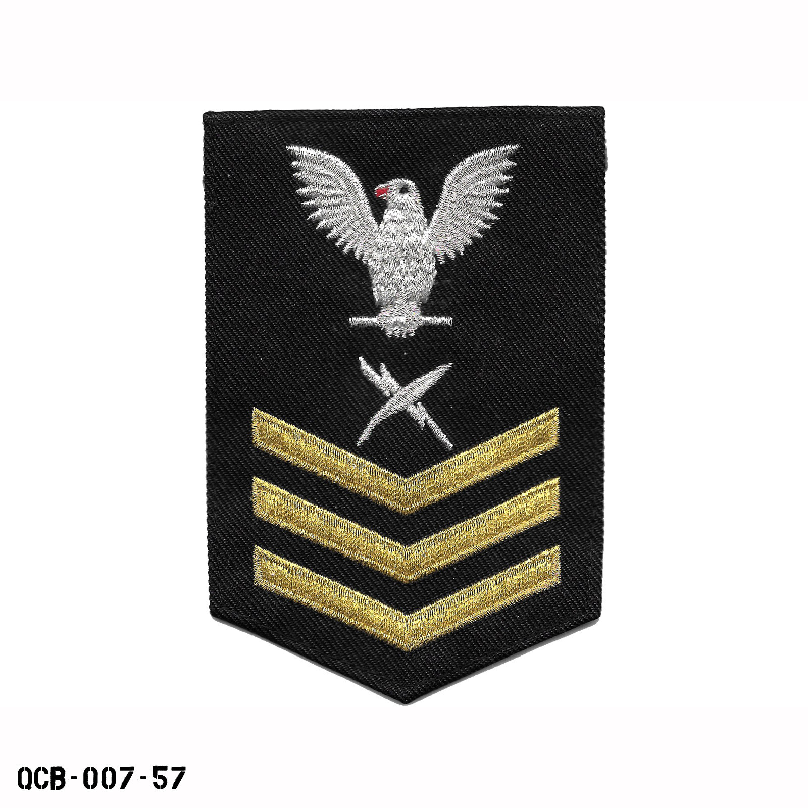 Cryptologic Tech Sleeve Patch, Female US Navy Petty Officer First Class PO1 E-6