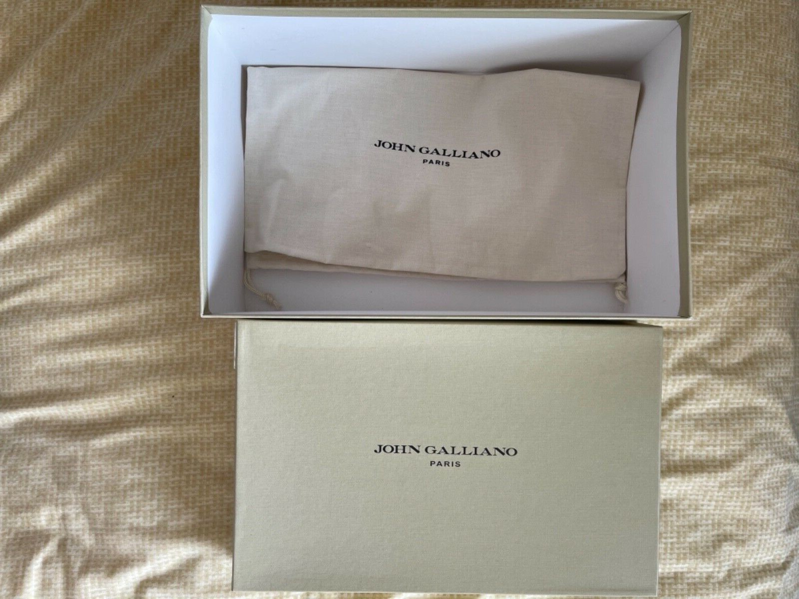 NIB JOHN GALLIANO Mens White Leather Shearling Fur Lined Sneakers US9/EU42 ITALY