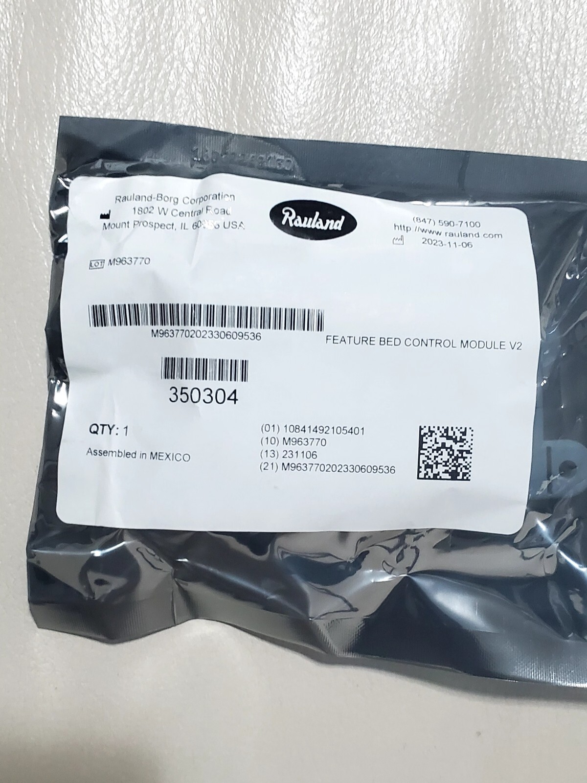 Rauland Feature Bed Control Module  V2,        350304