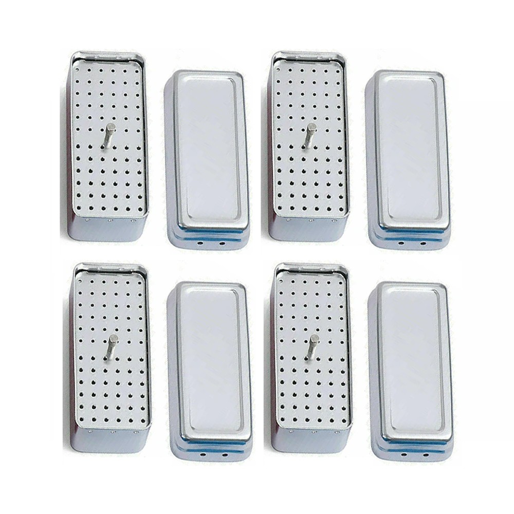 72 Holes Dental FG Bur Endo File Holder Stand Autoclave Disinfection Case Box US