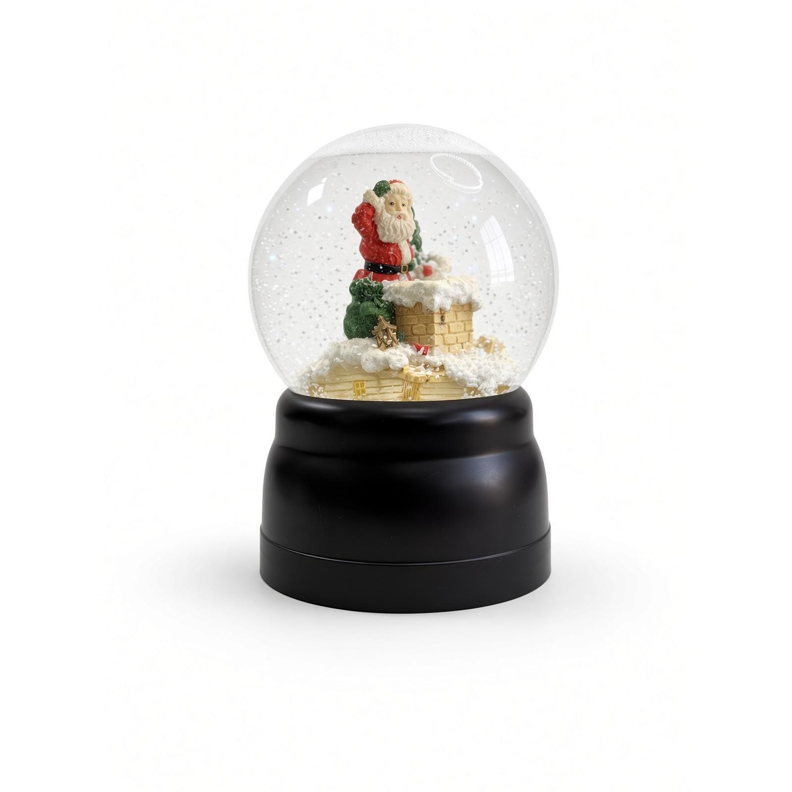 Silvestri Musical Snow Globe, Santa in Chimney, Up on the Housetop Christmas