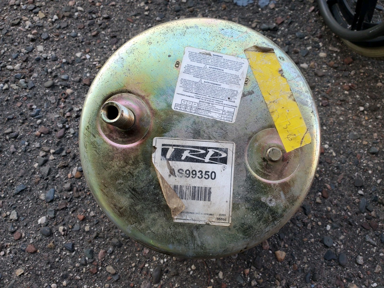 Trp AS99350 Air Suspension Spring Truck 910-17.5 230356-7 Semi Cargo Part Used
