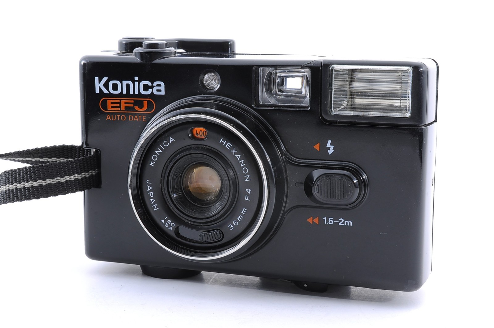 [Mint] Konica EFJ Auto Date Black 35mm Point & Shoot Film Camera From JAPAN