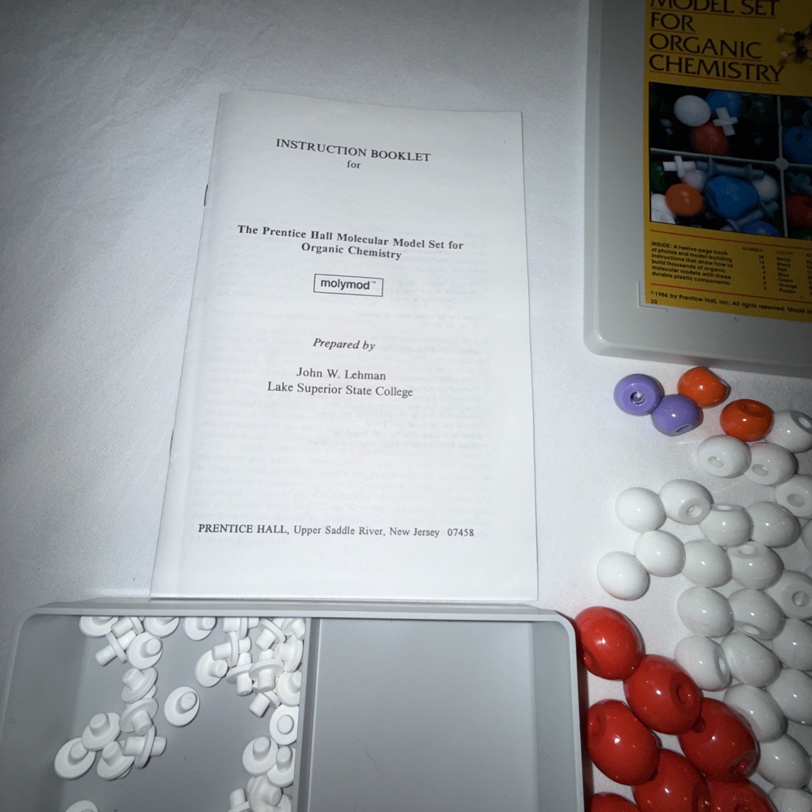 Vintage Organic Chemistry Molecular Model Complete Set 1984 Prentice Hall