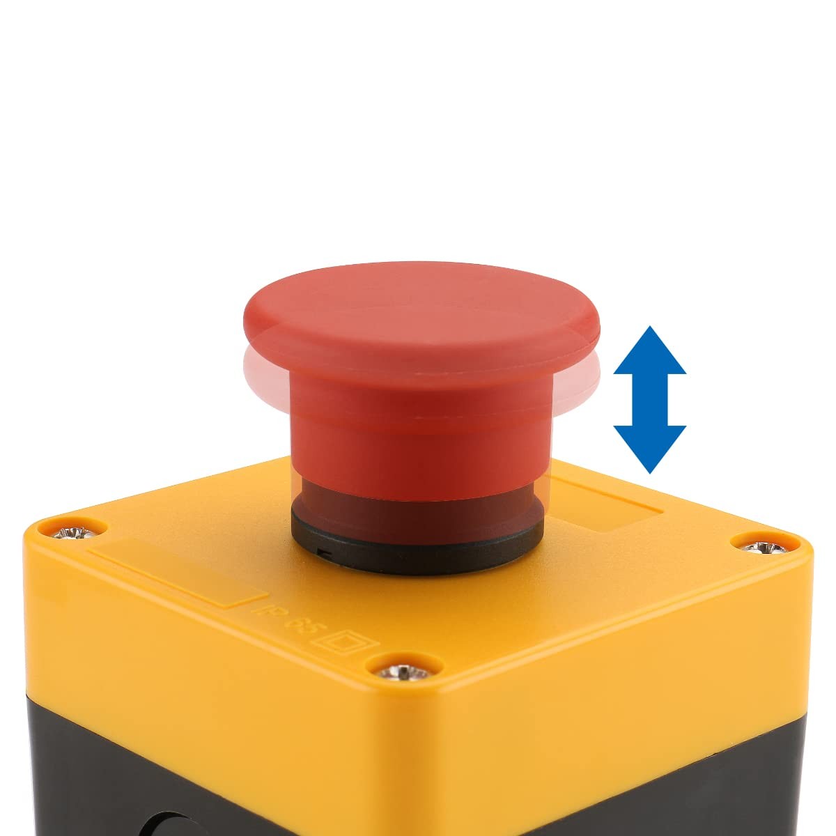 Baomain Red Sign Momentary Emergency Stop Weatherproof Push Button Switch...