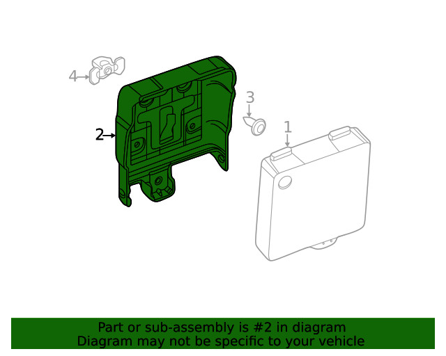 Genuine Ford Blind Spot Detection System Warning Sensor Bracket BE9Z14D189A