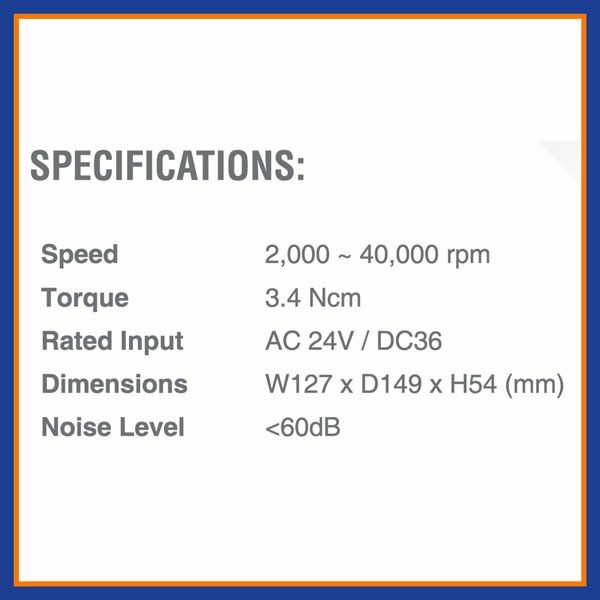 E600B Built-In Electric Handpiece System MT6002