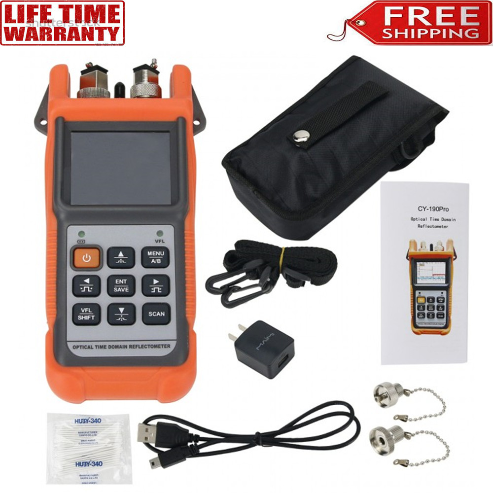 OTDR Optical Time Domain Reflectometer Optical Power Meter 1310nm/1550nm LCD