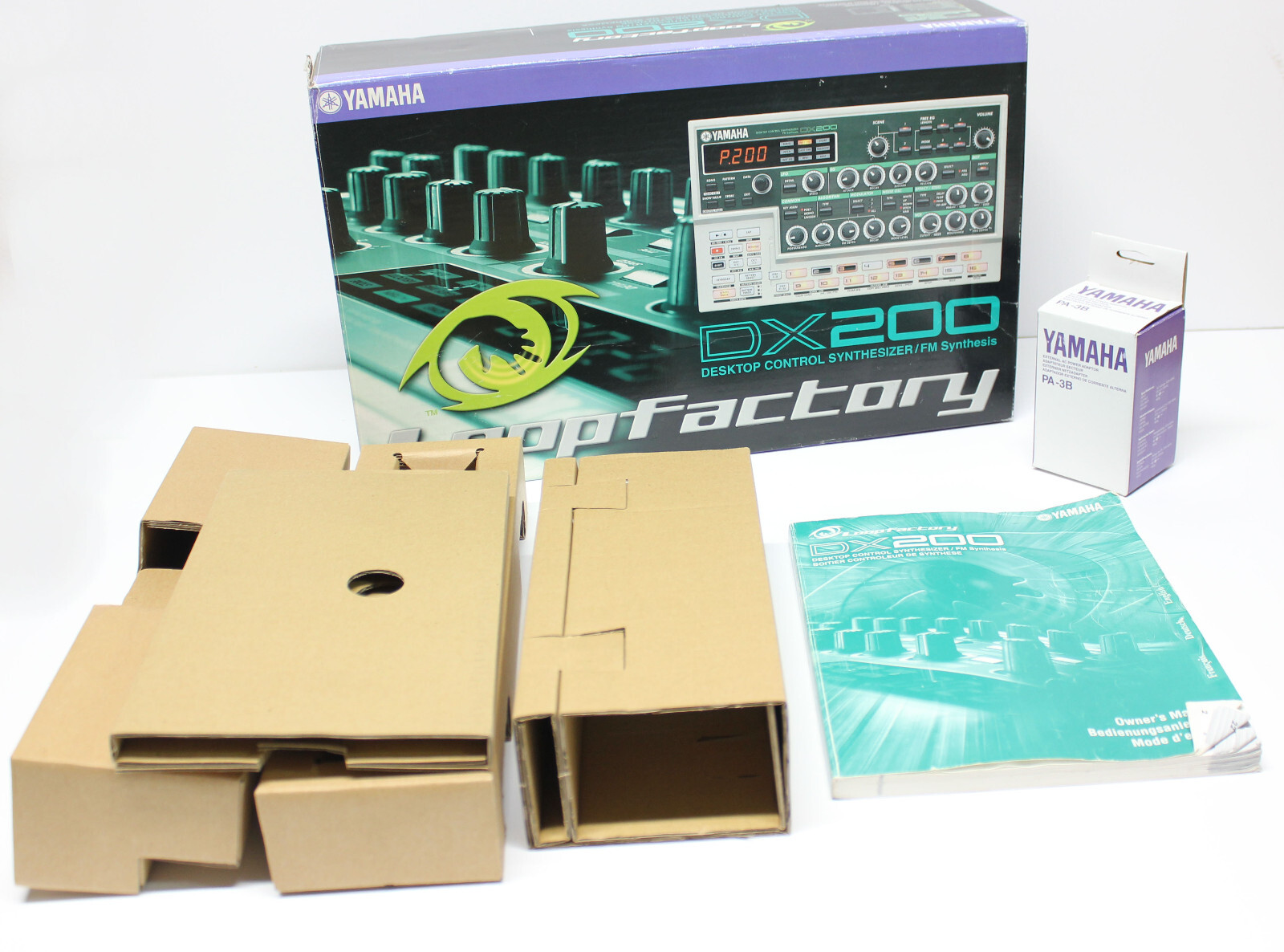 Yamaha DX200 DX 200 Digital FM Groovebox Box and Manual ONLY. NO UNIT INCLUDED