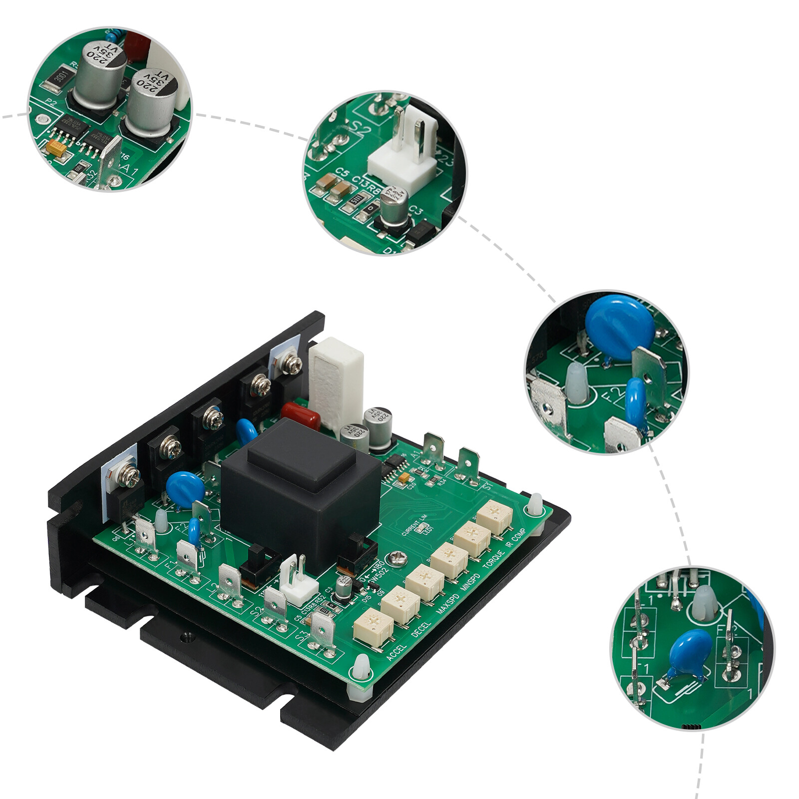 DC Motor Variable Speed Control Module, Speed Controller for Minarik MM23001C