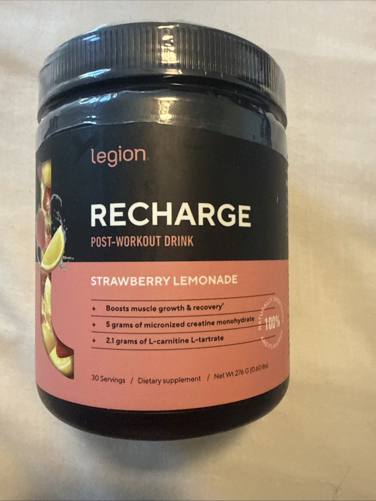 LEGION Recharge Post Workout Drink - Micronized Creatine Monohydrate Natural Pos