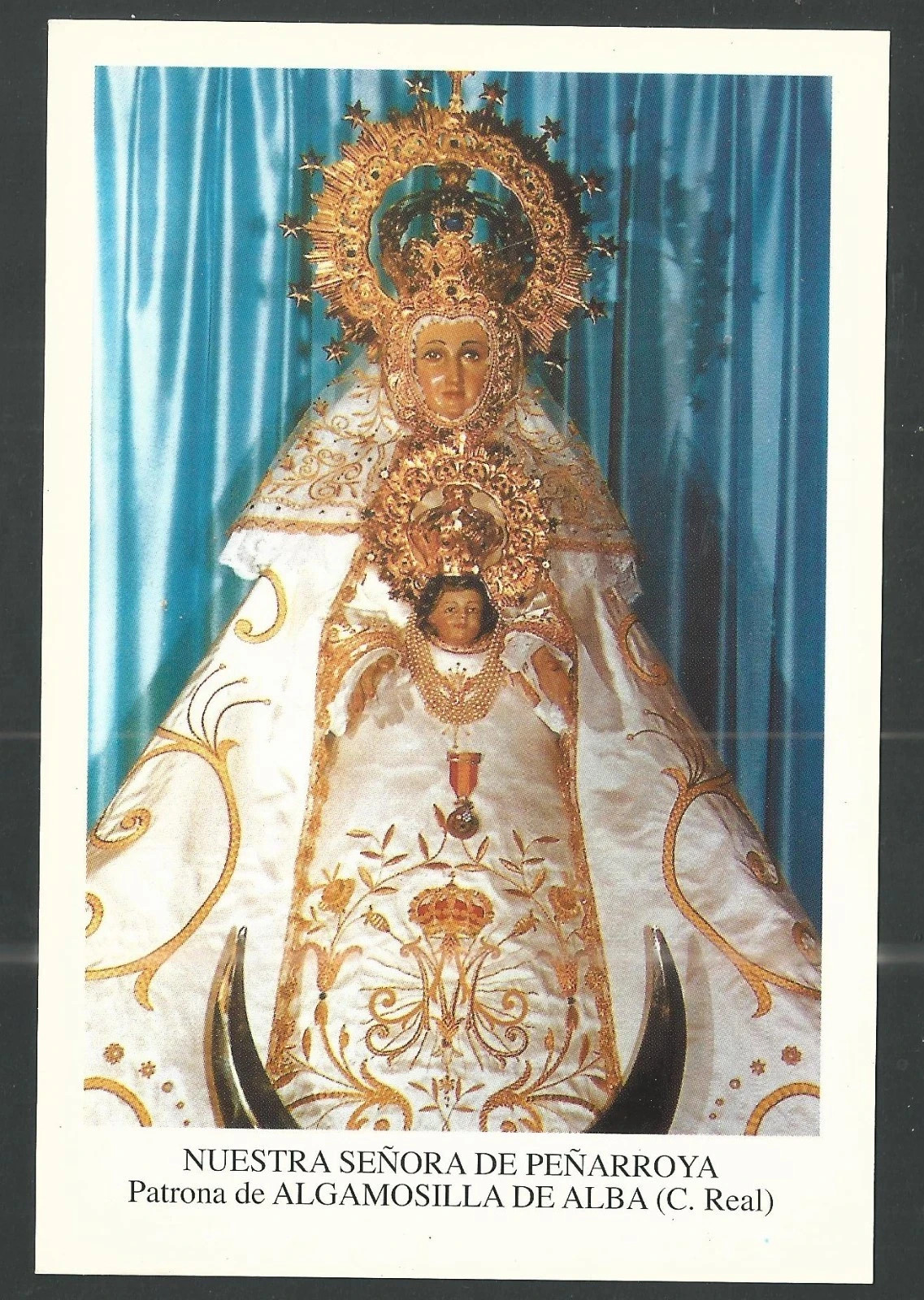 Holy card de la Virgin santino image pieuses estampa