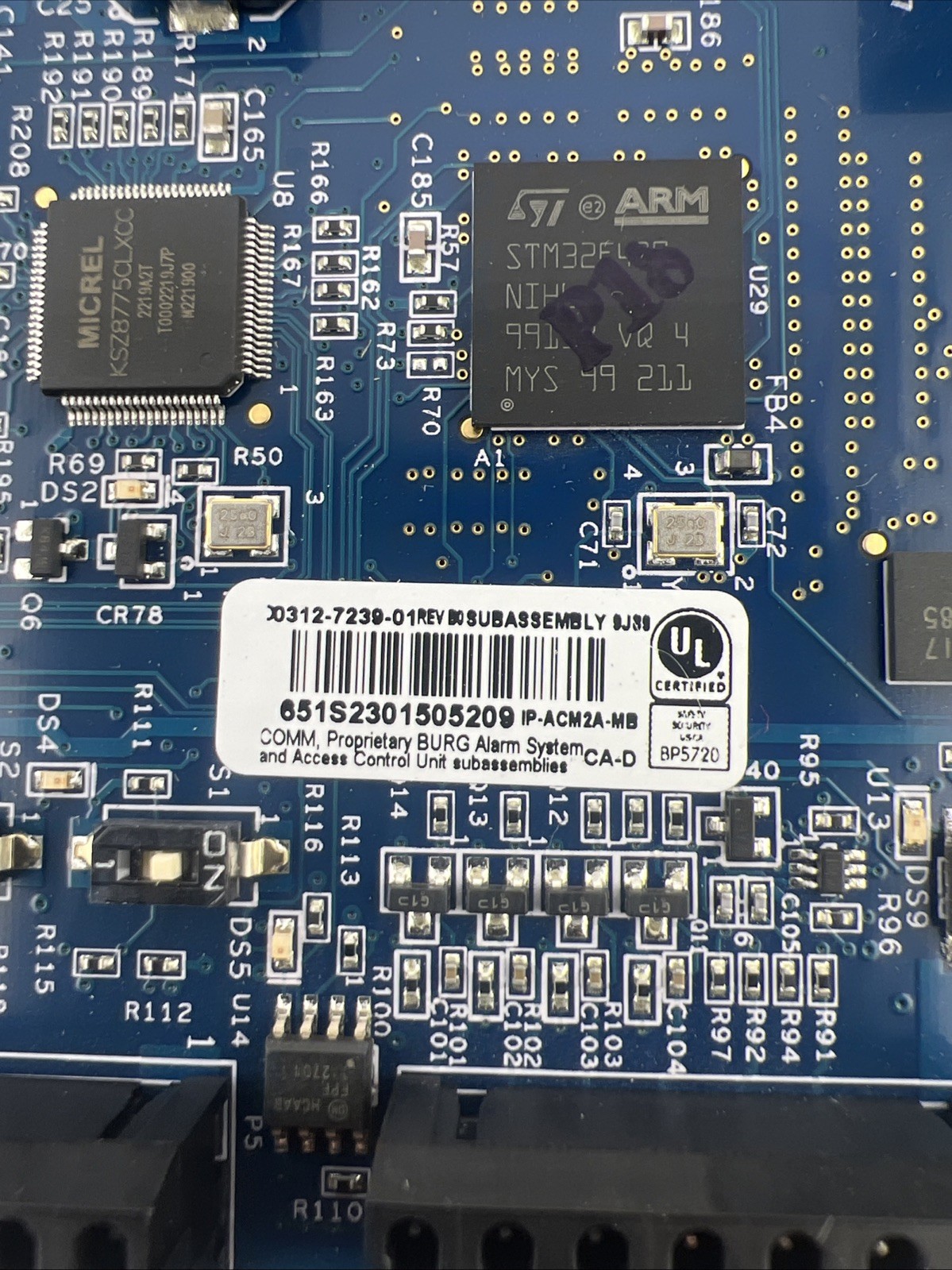 Tyco IP-ACM2A-MB Ethernet Door Access Controller Module 00312-7239-01