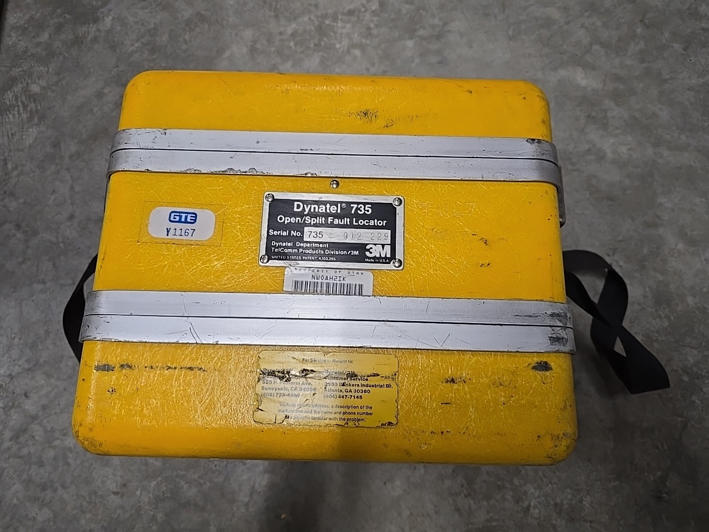 3M DYNATEL 735 Portable Open/Split Cable Fault Locator