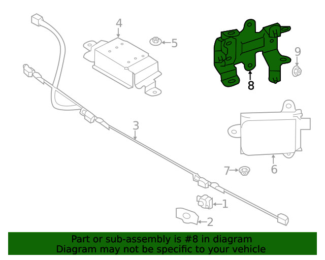 Genuine Subaru Mount Bracket 87613VA050