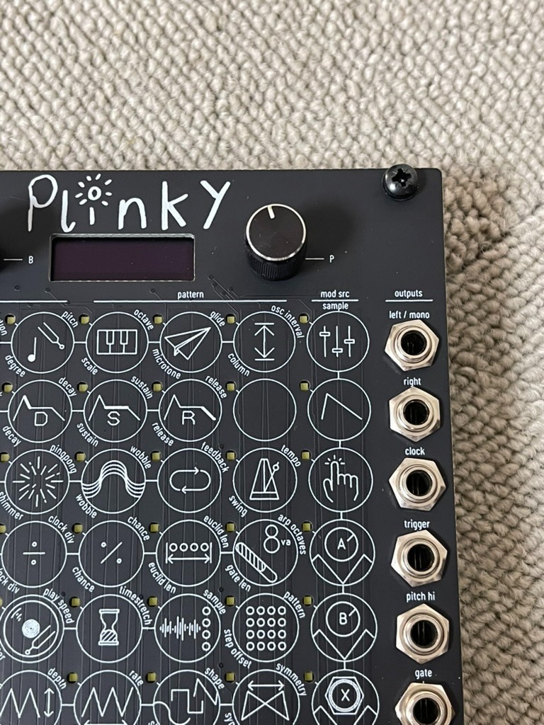 Plinky Synth Polyphonic Touch Synthesizer Eurorack Modular Tested & Working Used