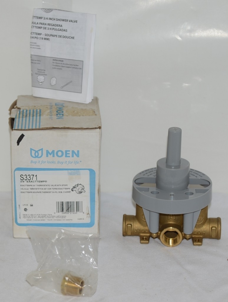 Moen S3371 3/4 Inch Exacttemp Thermostatic Valve With Stops