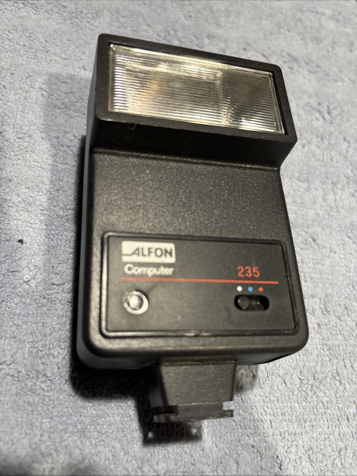 Alfon Computer 235/A Manual Shoe Mount Camera Flash - Used Test Flash Works