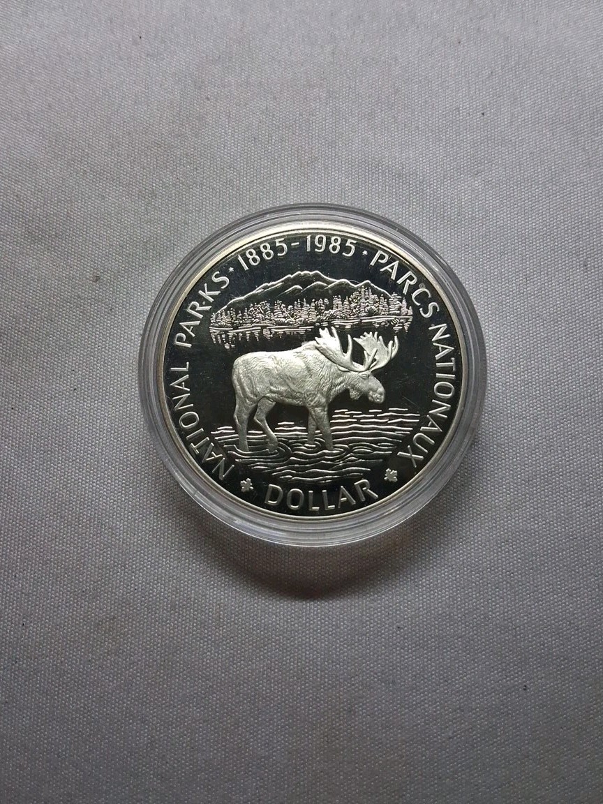 1985 Canada 1 Dollar Silver Proof Coin National Parks #6543
