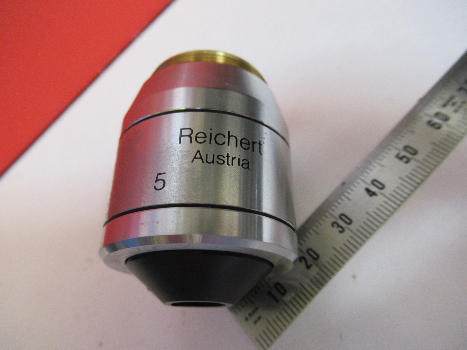 MICROSCOPE PART REICHERT POLYVAR OBJECTIVE DIC IK FLUOR 5X OPTICS Y5-A-28