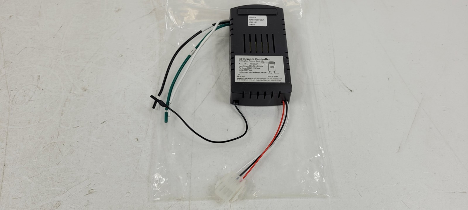 Hand-Held Ceiling Fan LCD Remote Control System with Receiver and Wall Holder