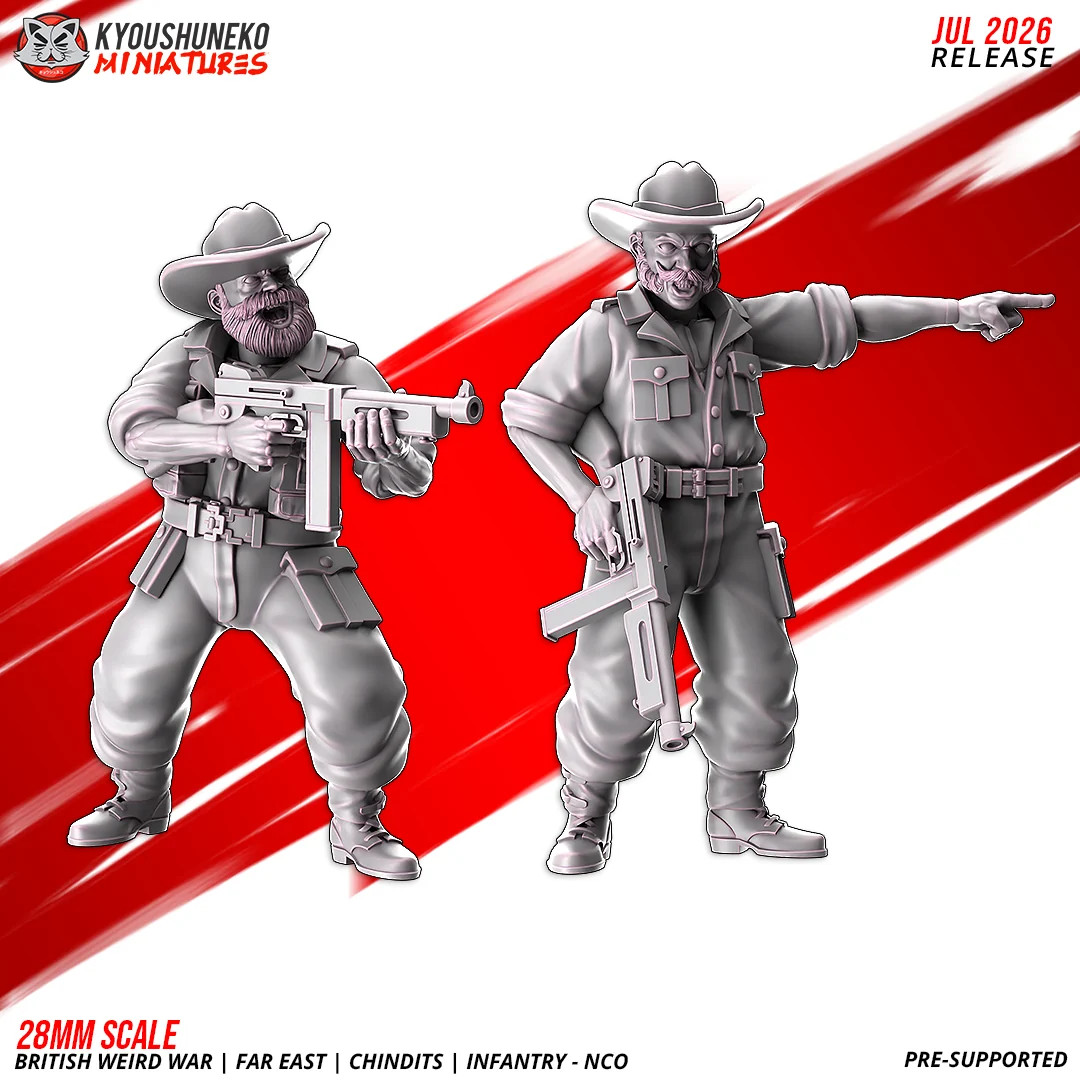 Chindit NCOs - Resin Tabletop Miniature