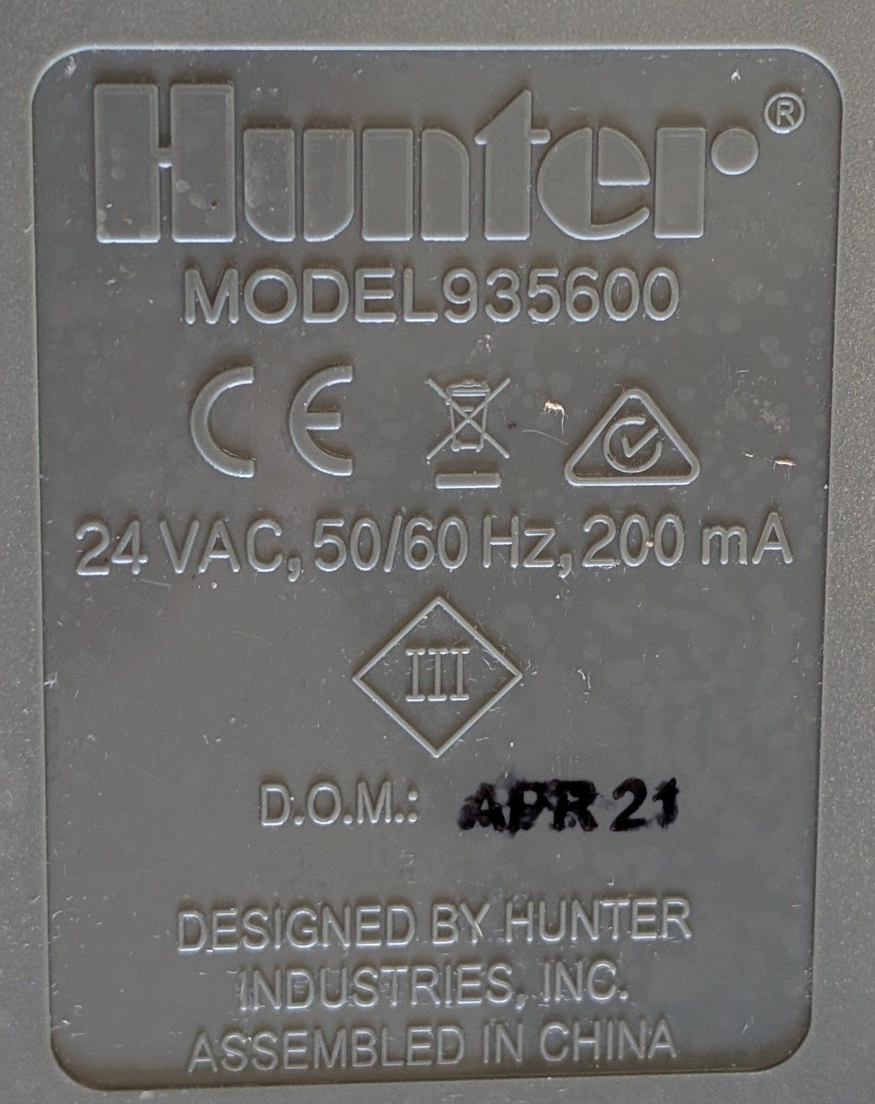 Hunter HPC-FP Front Panel FOR PARTS See pics & description.