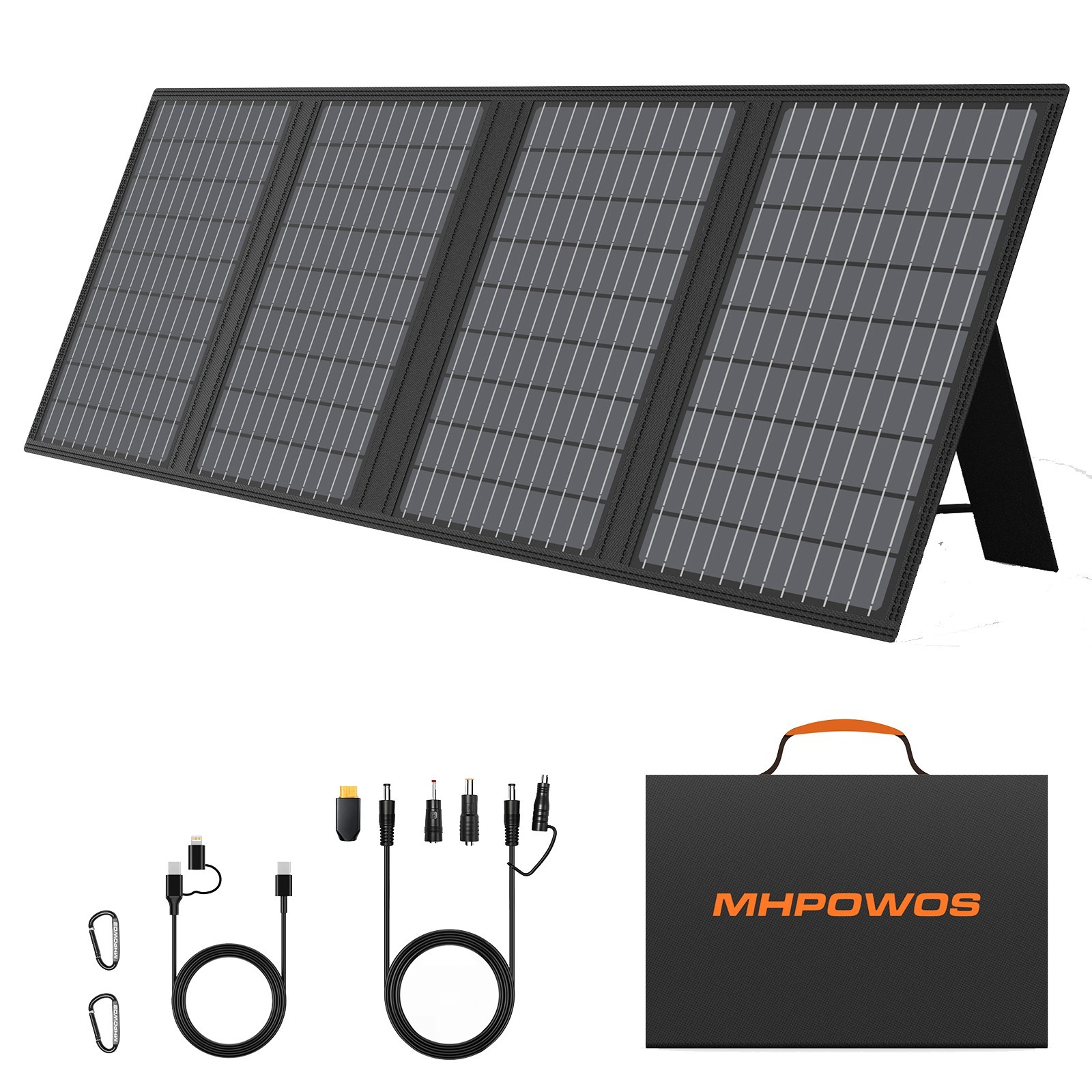 MHPOWOS 45W 60W Portable Solar Panel Charger with PPS PD3.0 USB-C QC3.0 USB-A