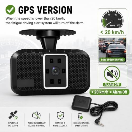 English Version Driver Fatigure Alarm Device with Video GPS Version2