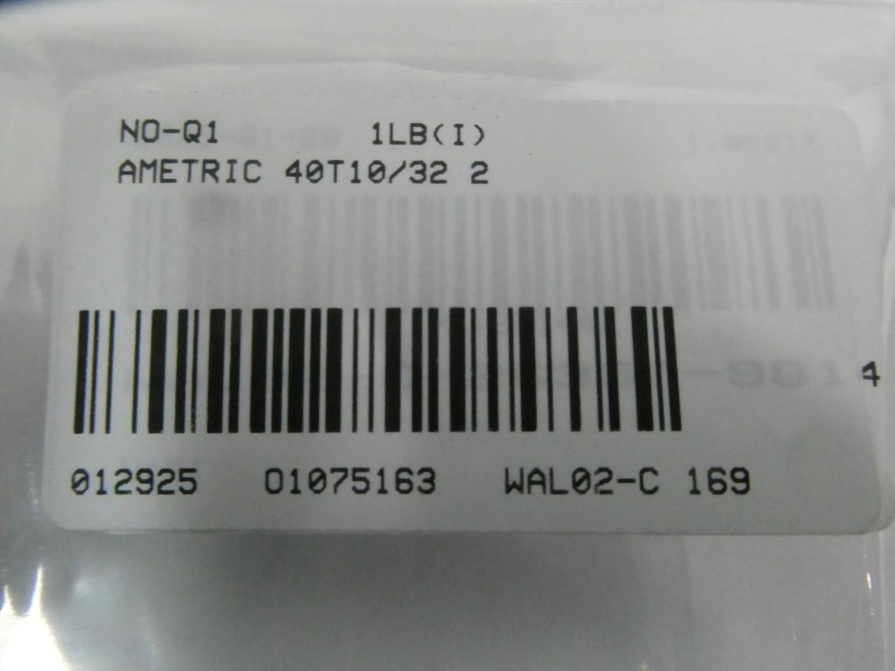 Ametric 40T10/32 2 Timing Belt Pulley