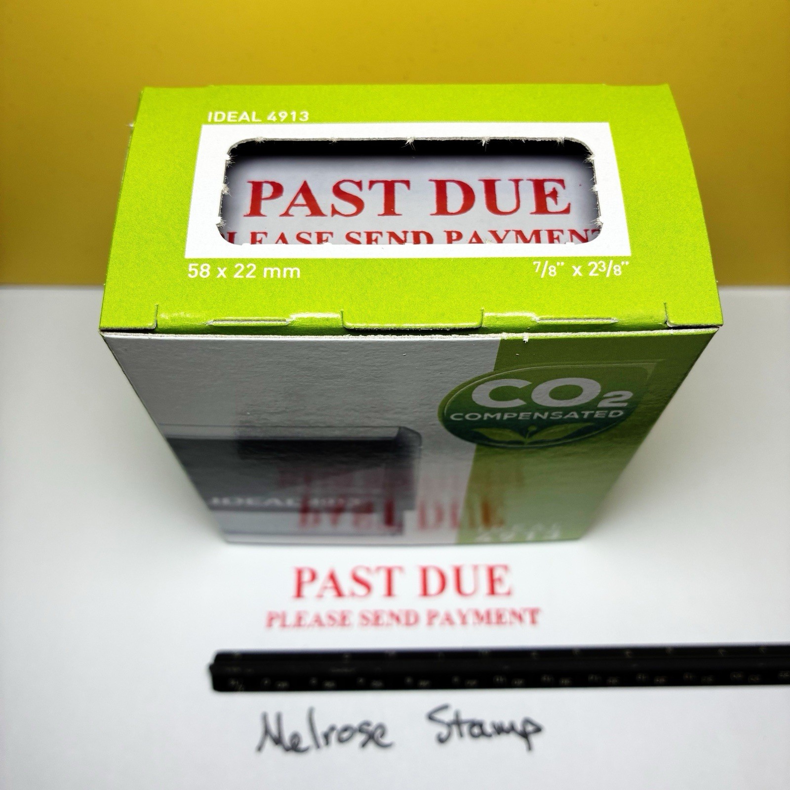 Past Due Please Send Payment Rubber Stamp Red Ink Ideal 4913