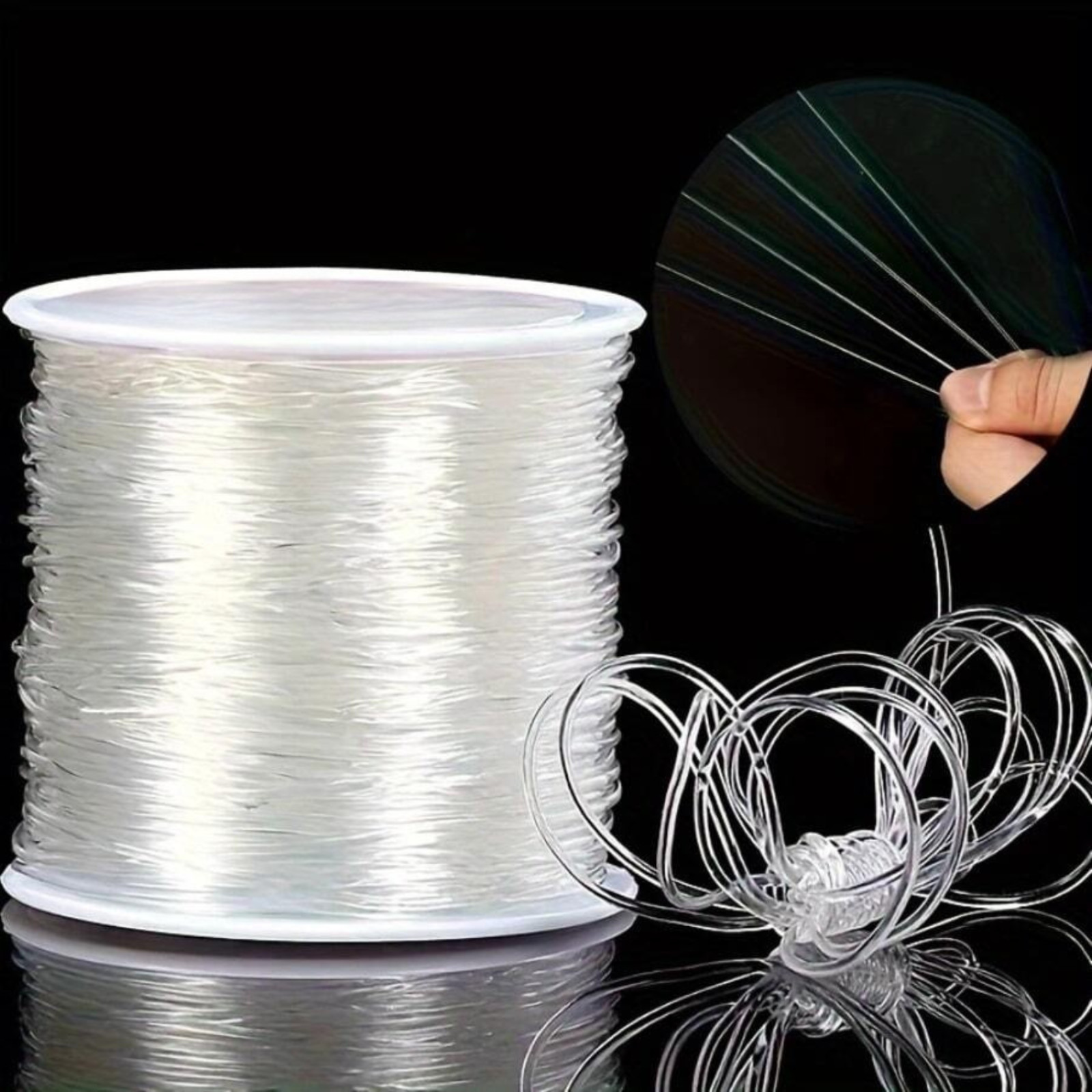 Elastic Bracelet String Cord Stretch Bead Cord for Transparent 328ft/100m Thread