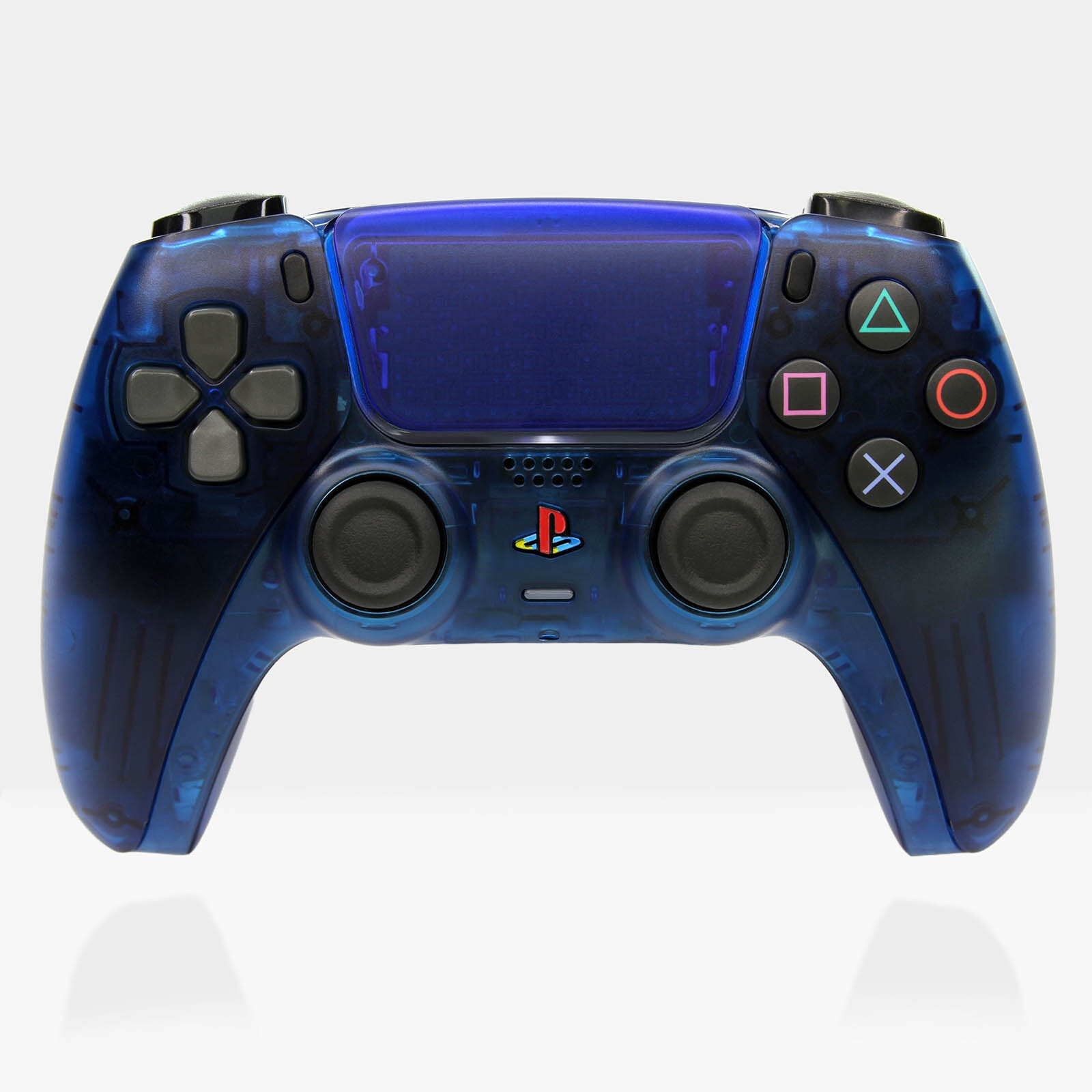 PS2 Clear Ocean Blue Killscreen x Sony DualSense Retro PS5 Controller Clicky