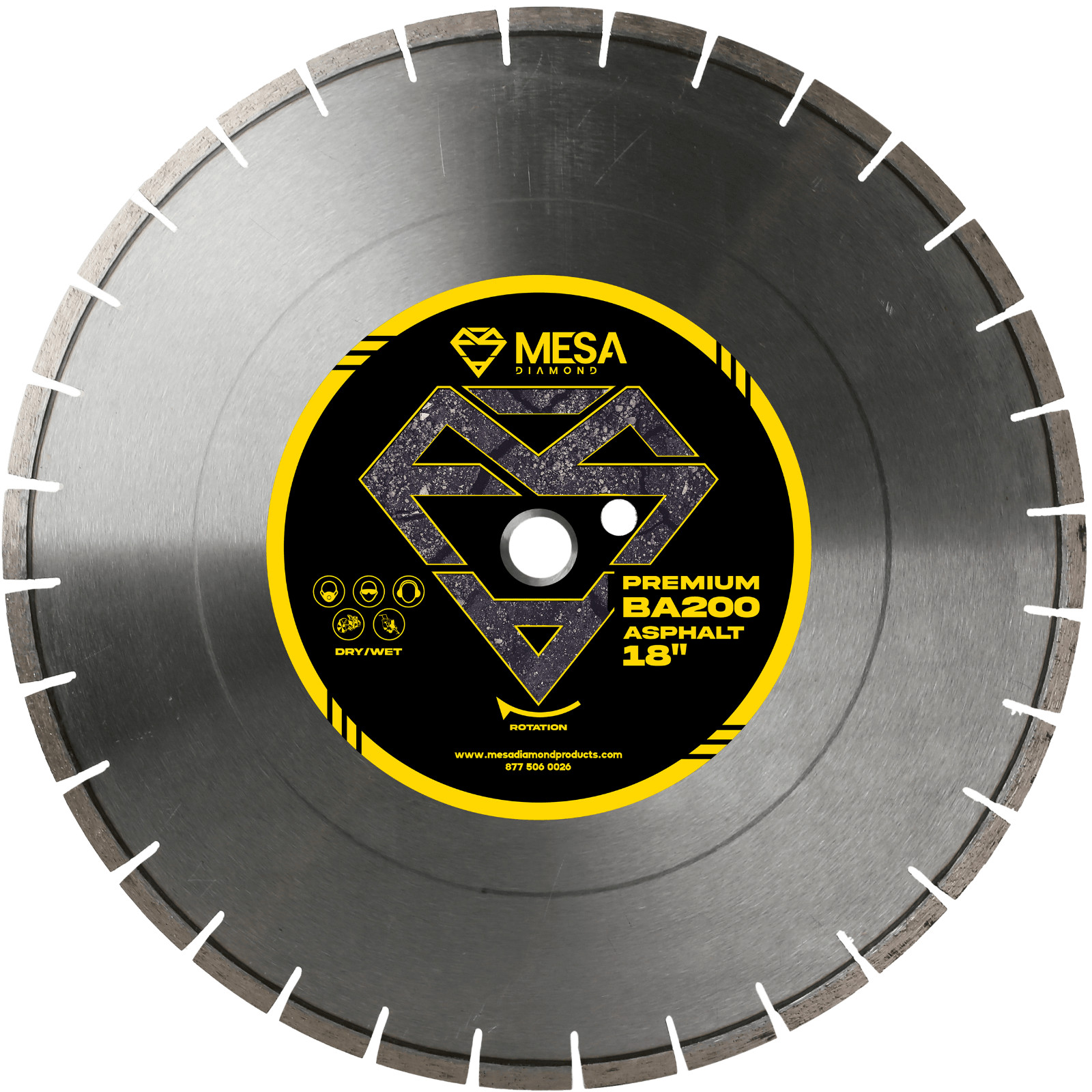 18 in 450mm Diamond Saw Blade for Asphalt / Green Concrete / Block MESA DIAMOND®