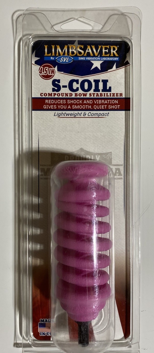 Limb Saver S-Coil 4.5” Bow Stabilizer - Pink 4.5 OZ Hoyt Bear Mission PSE Hunter
