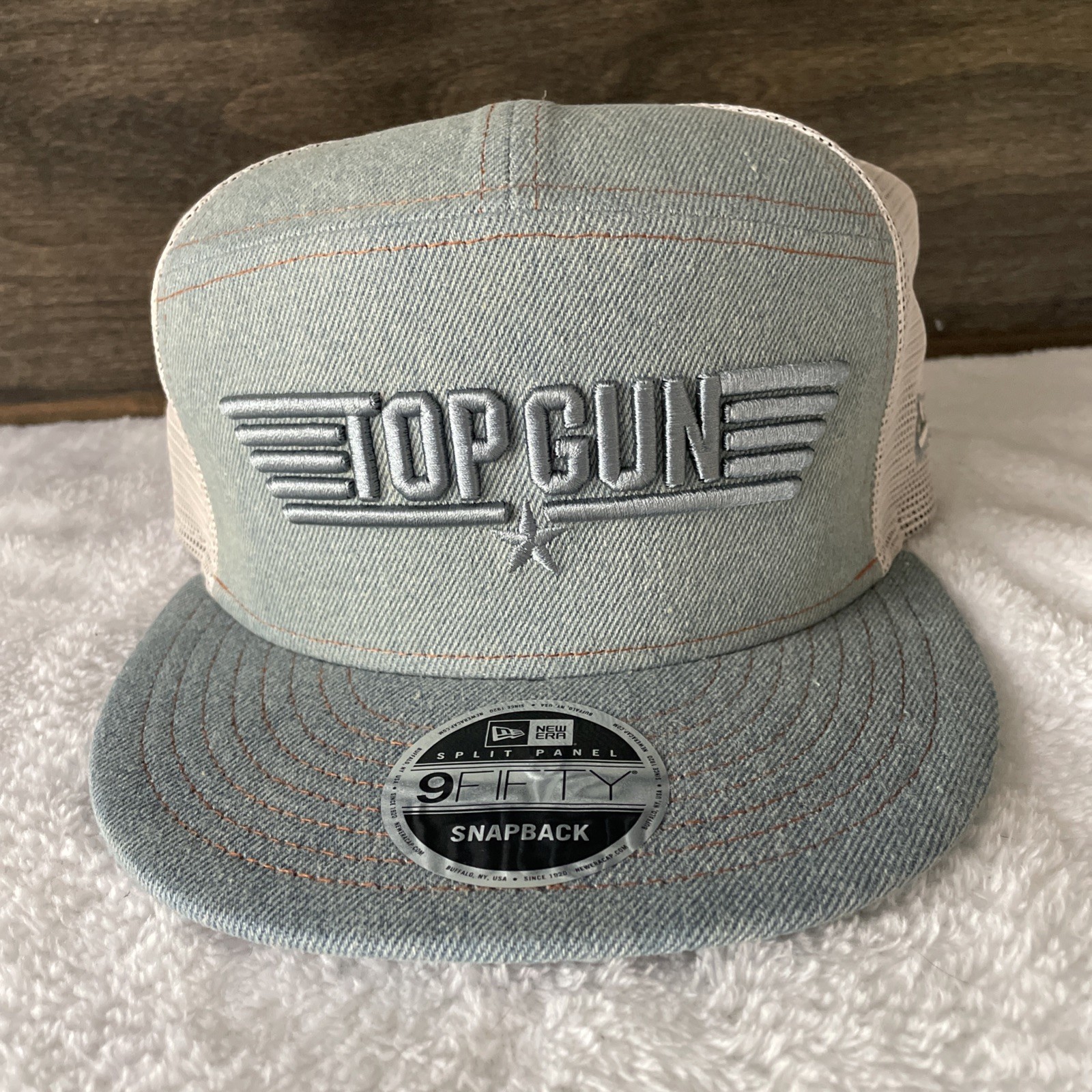 Top Gun New Era Denim 9FIFTY Snapback Hat - Denim NEW