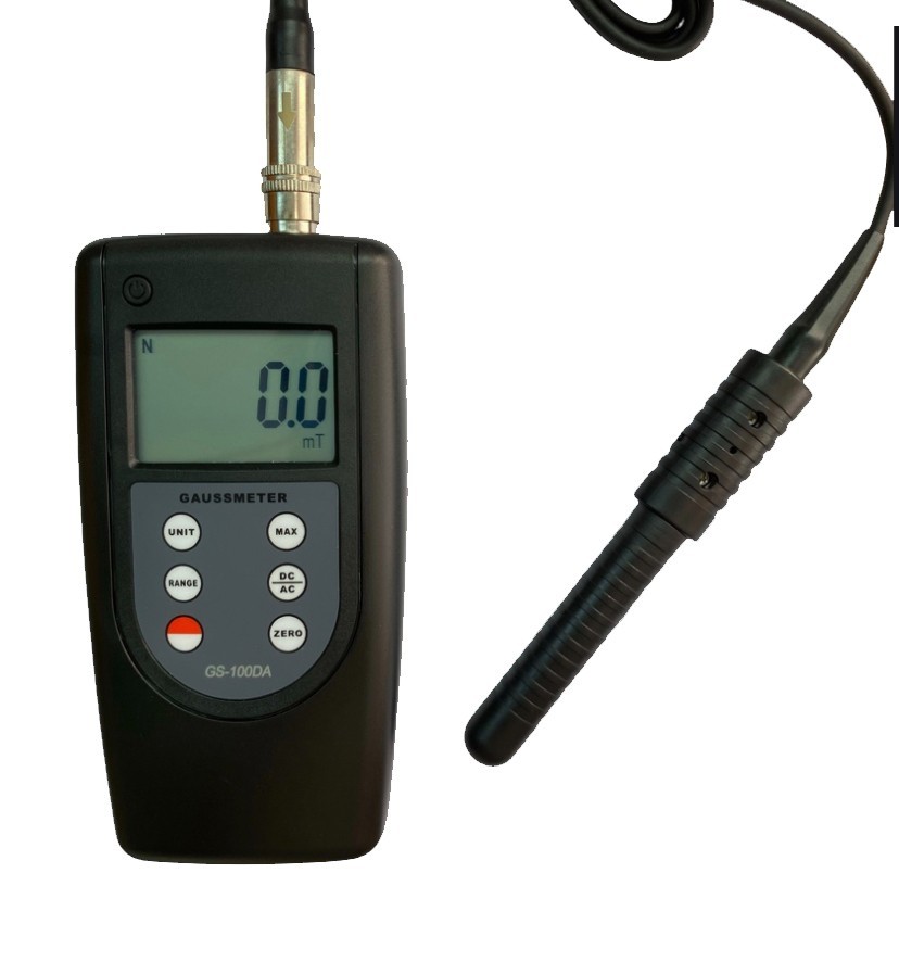 Tesla Meter Gaussmeter with Test Range 0~200mT~2000mT Frequency Range 10Hz~200Hz