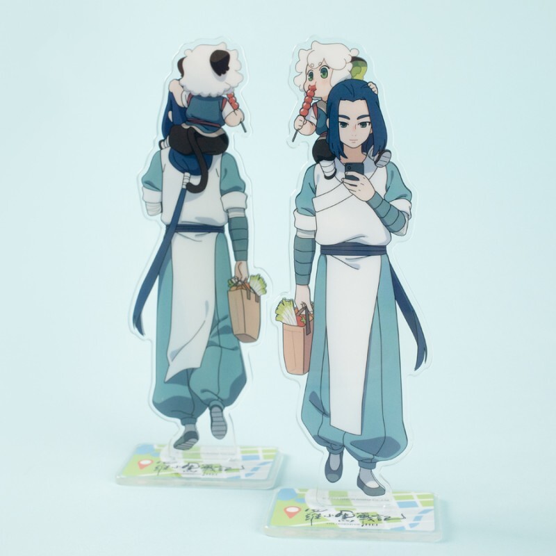 The Legend of 15cm Luo Xiaohei Wu Xian Acrylic Stand Figure key chain