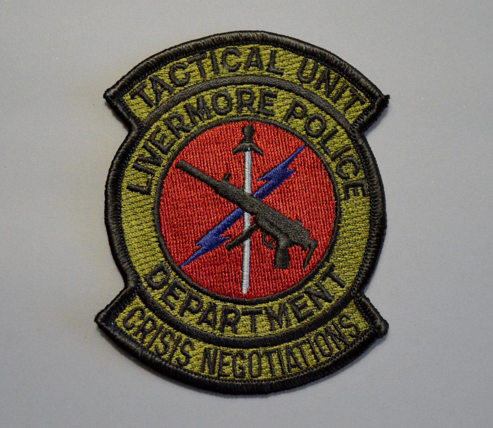Livermore California Police Tactical Unit Crisis Negotiations Patch ++ Mint CA