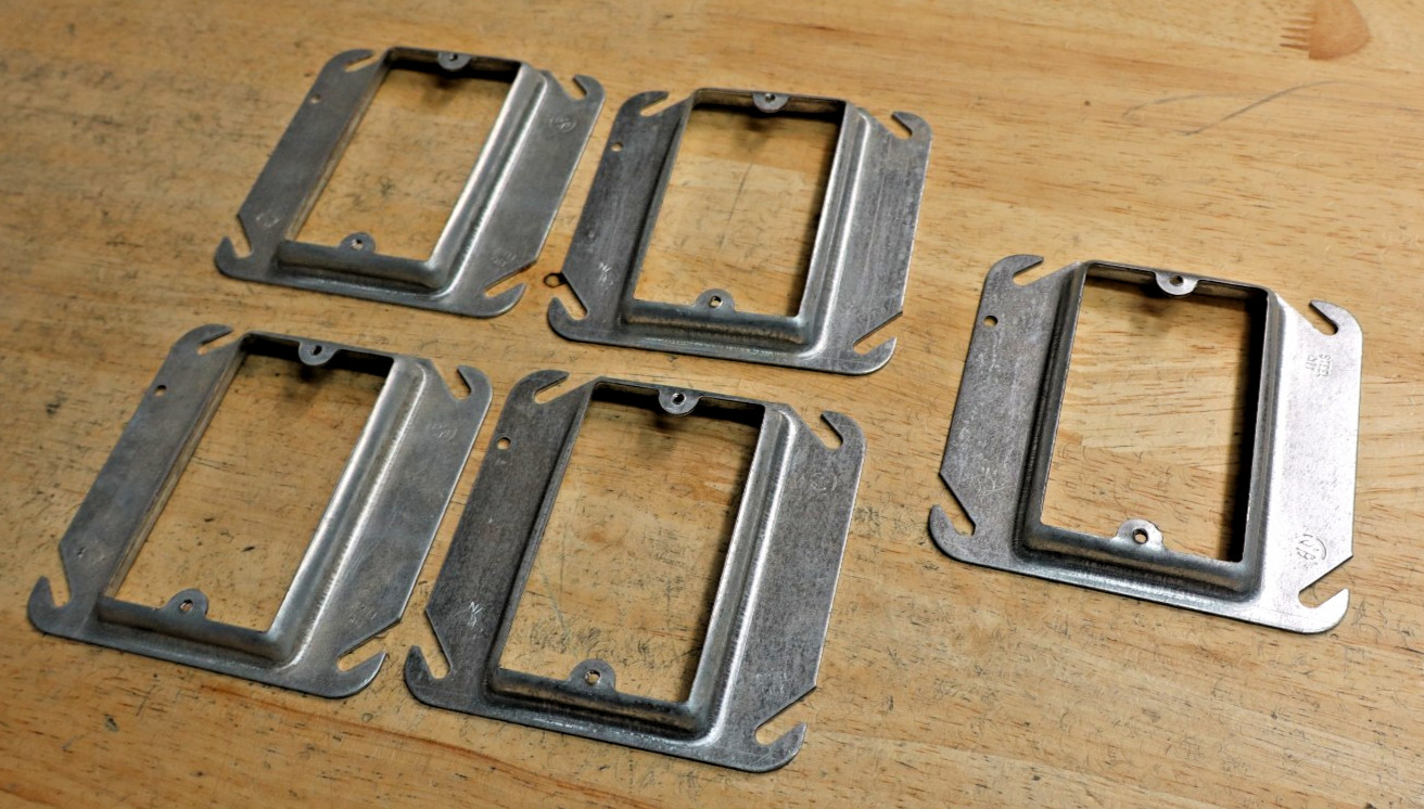 Steel City 1-Gang Square Mud Ring 52C13 Thomas & Betts - Lot of 24