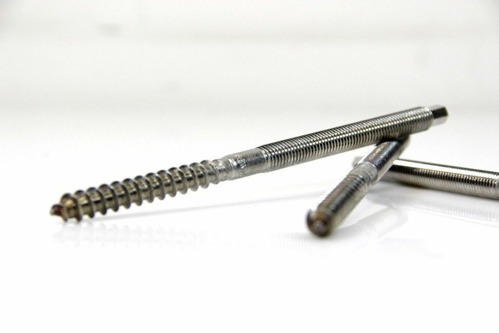 Stainless Steel V2A Stock Screw M12 x 300 mm Photovoltaic / Solar Mounting