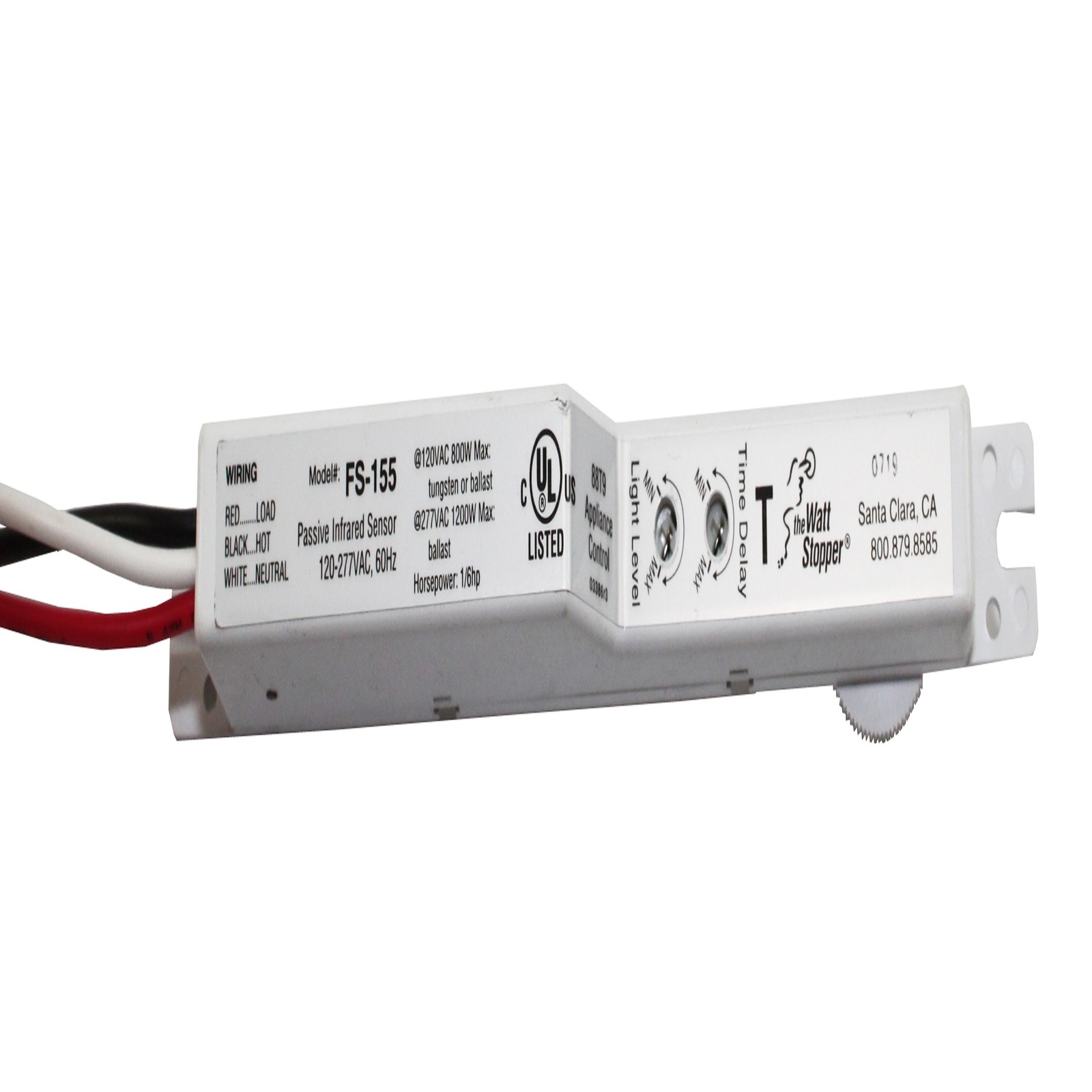 WATT STOPPER FS-155 LINE VOLTAGE PIR FIXTURE INTEGRATED OCCUPANCY SENSOR