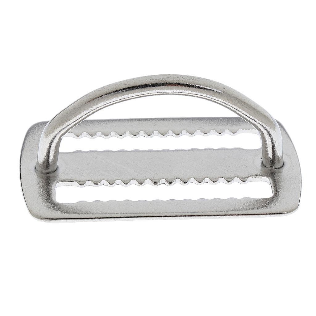 Heavy Duty Stainless Steel 2"/5cm Weight Belt Webbing Keeper Stopper Retainer