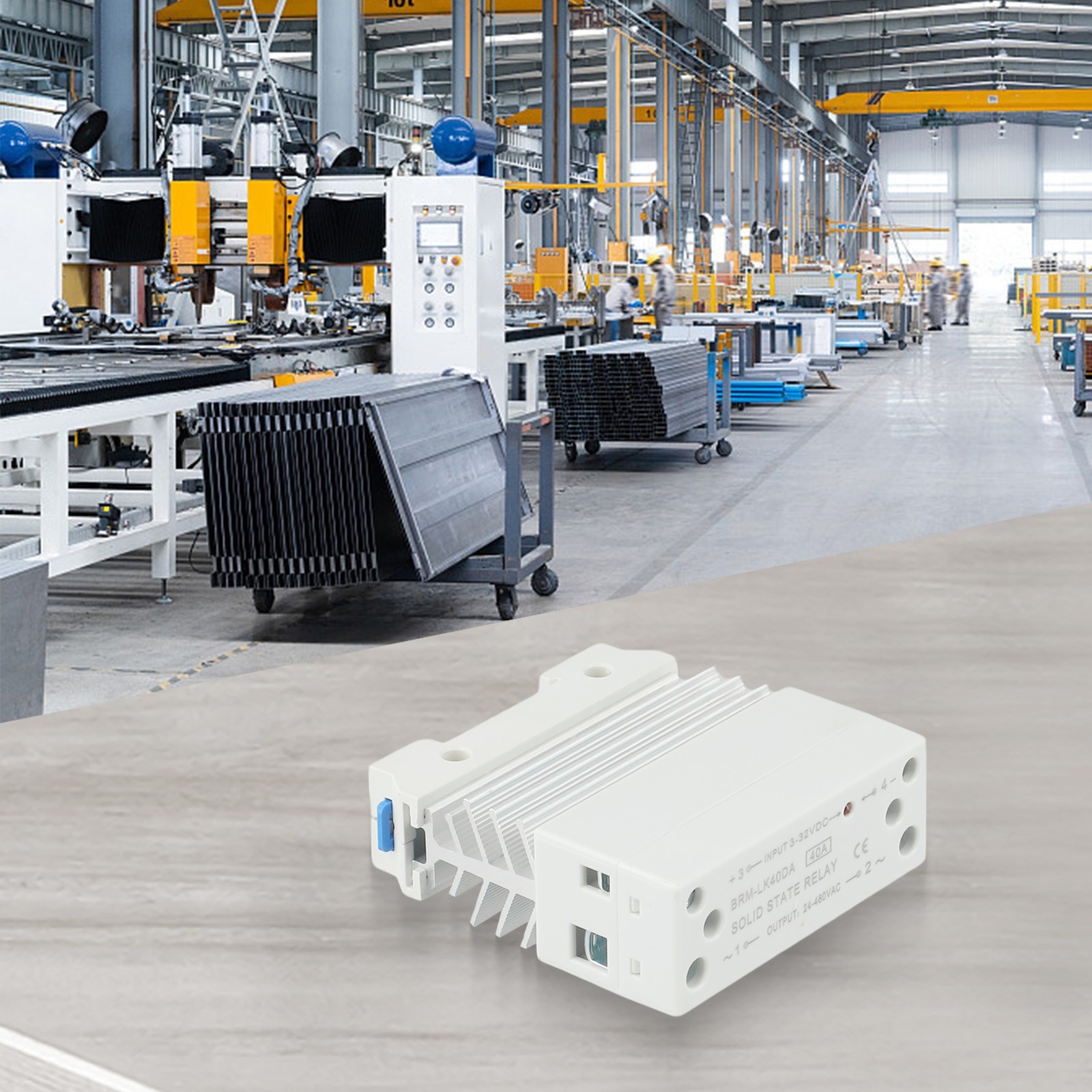 Integrated Rail Solid State for relay 40A DC Control AC Single Phase
