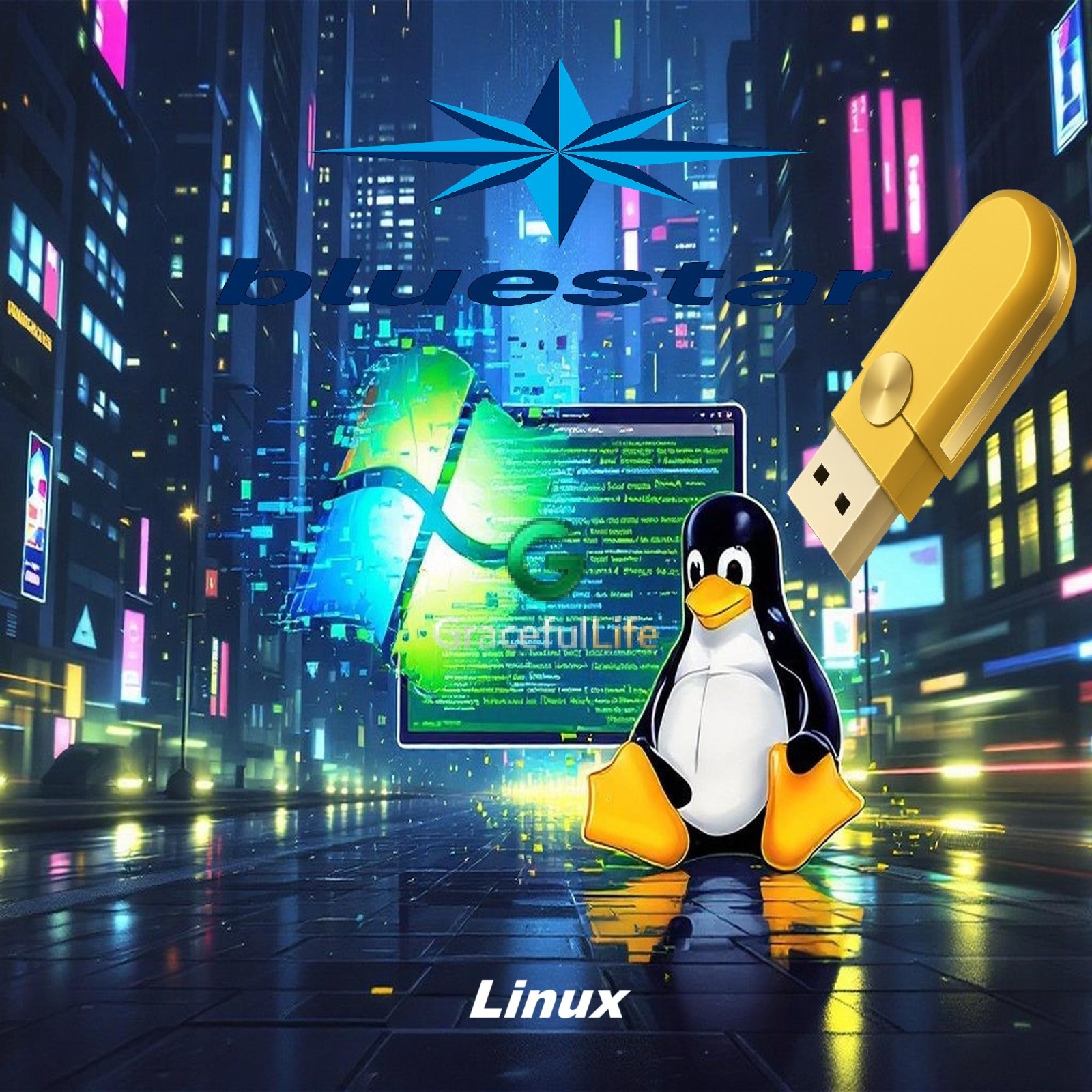 Bluestar Linux 64-Bit  Live Install Bootable OS Software 10-15-2025 edition