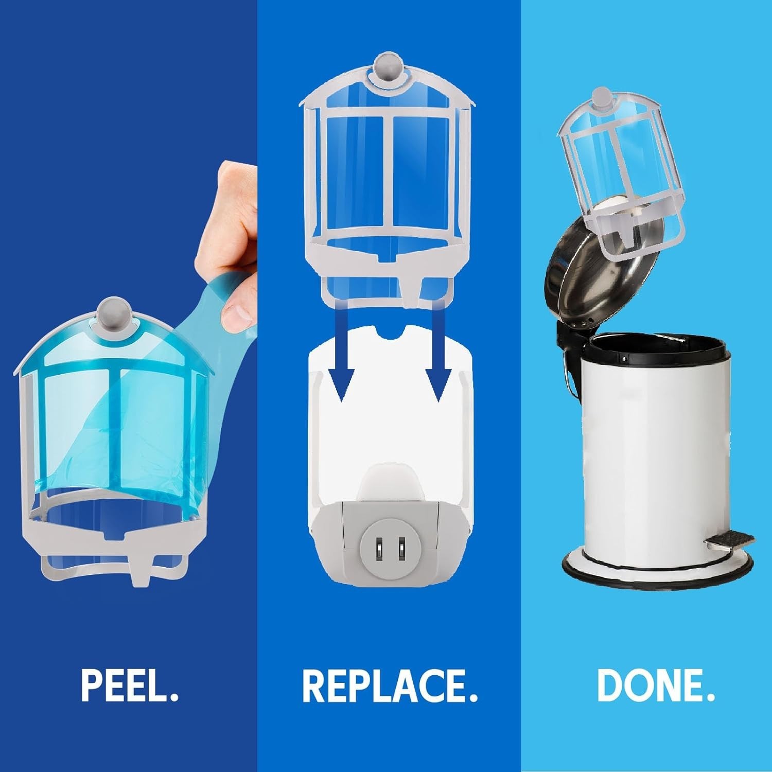 Refill Cartridge Compatible with Zevo Plug-in Light M364 M364A and Max, 8 Pack