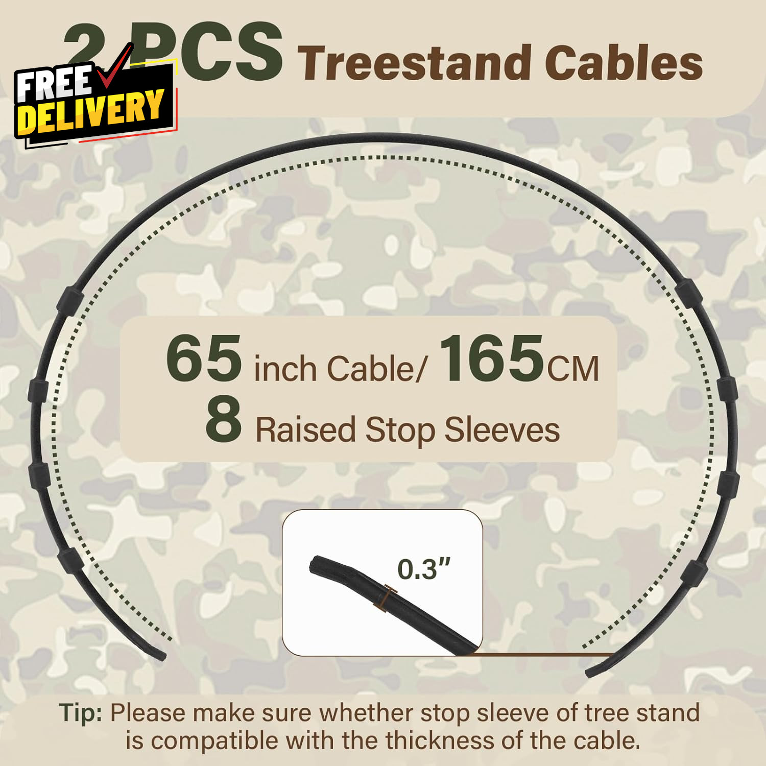 Climbing Tree Stand Replacement Cables for Summit Climber 65 Hang on Climb ....