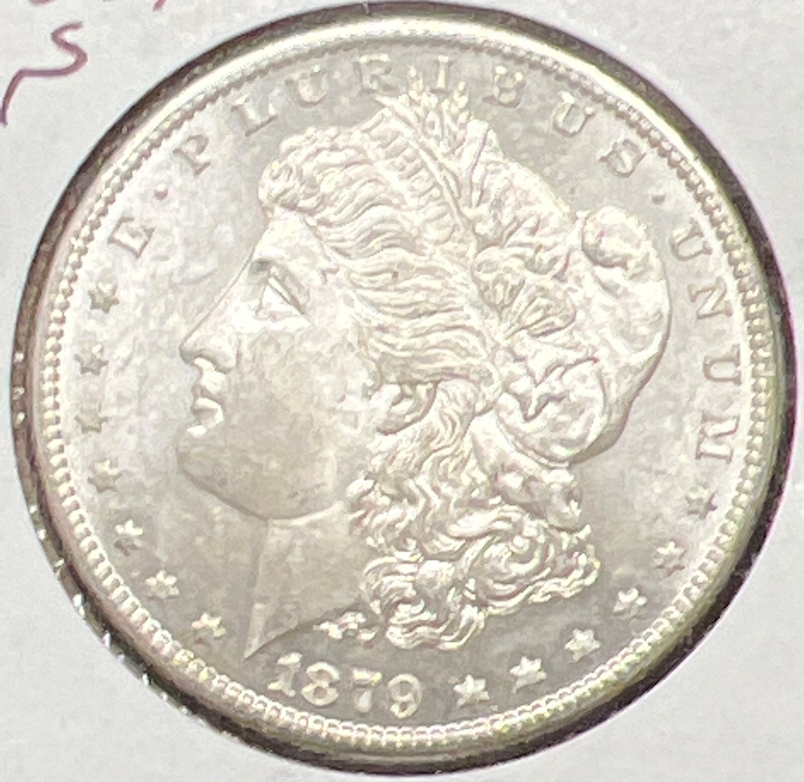 1879-S MORGAN SILVER DOLLAR CHOICE UNCIRCULATED  NICE..ACTUAL COIN #WS2500