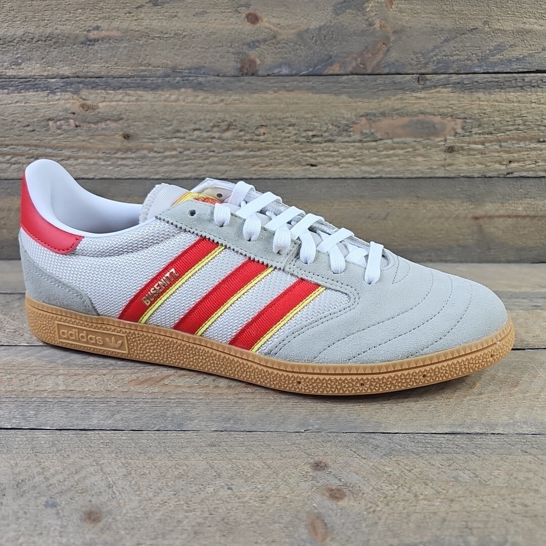 adidas Originals Busenitz Vintage Men's Shoes Feather Grey/Red Sz 13 NIB